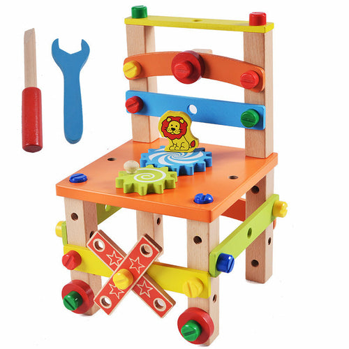 Children's Chair Building Block Toys