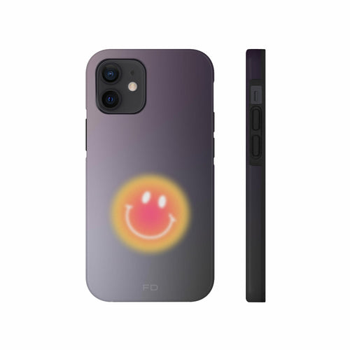 Smiley Face Tough Case for iPhone with Wireless Charging