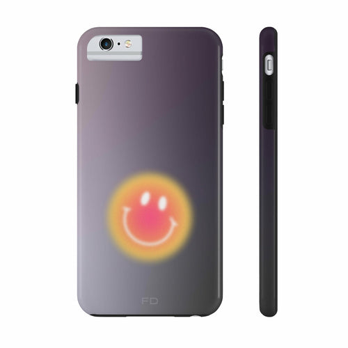 Smiley Face Tough Case for iPhone with Wireless Charging