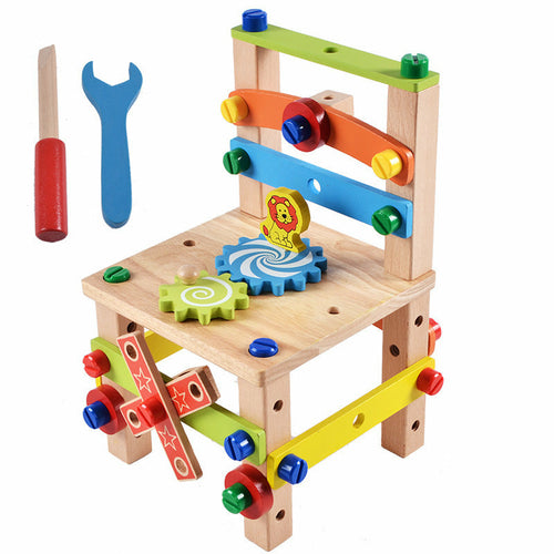 Children's Chair Building Block Toys
