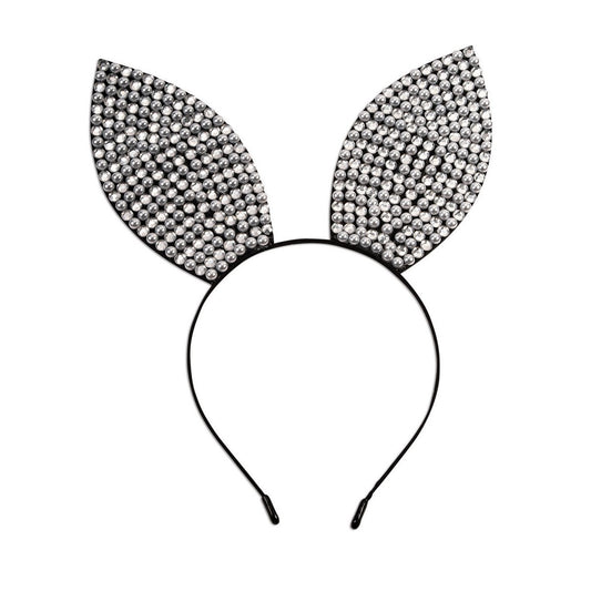Forum Novelties 277468 Halloween Rhinestone & Pearl Bunny Ears Headban