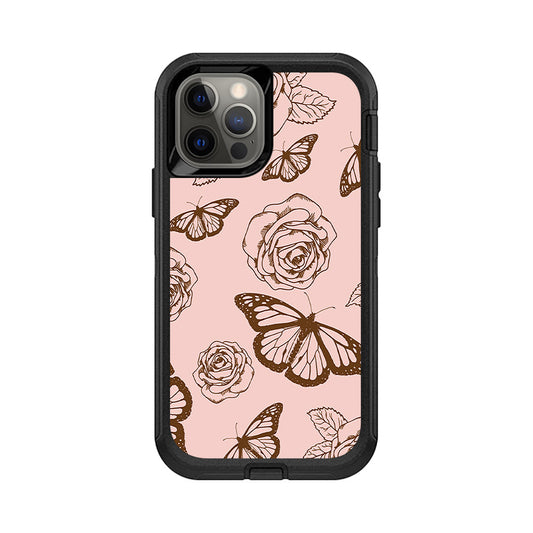 MightySkins OTDIP12-Butterfly Garden Skin for Otterbox Defender iPhone