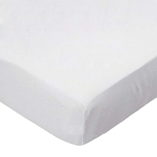 SheetWorld Fitted Moses Basket Sheet - 100% Cotton Woven - Solid Ivory